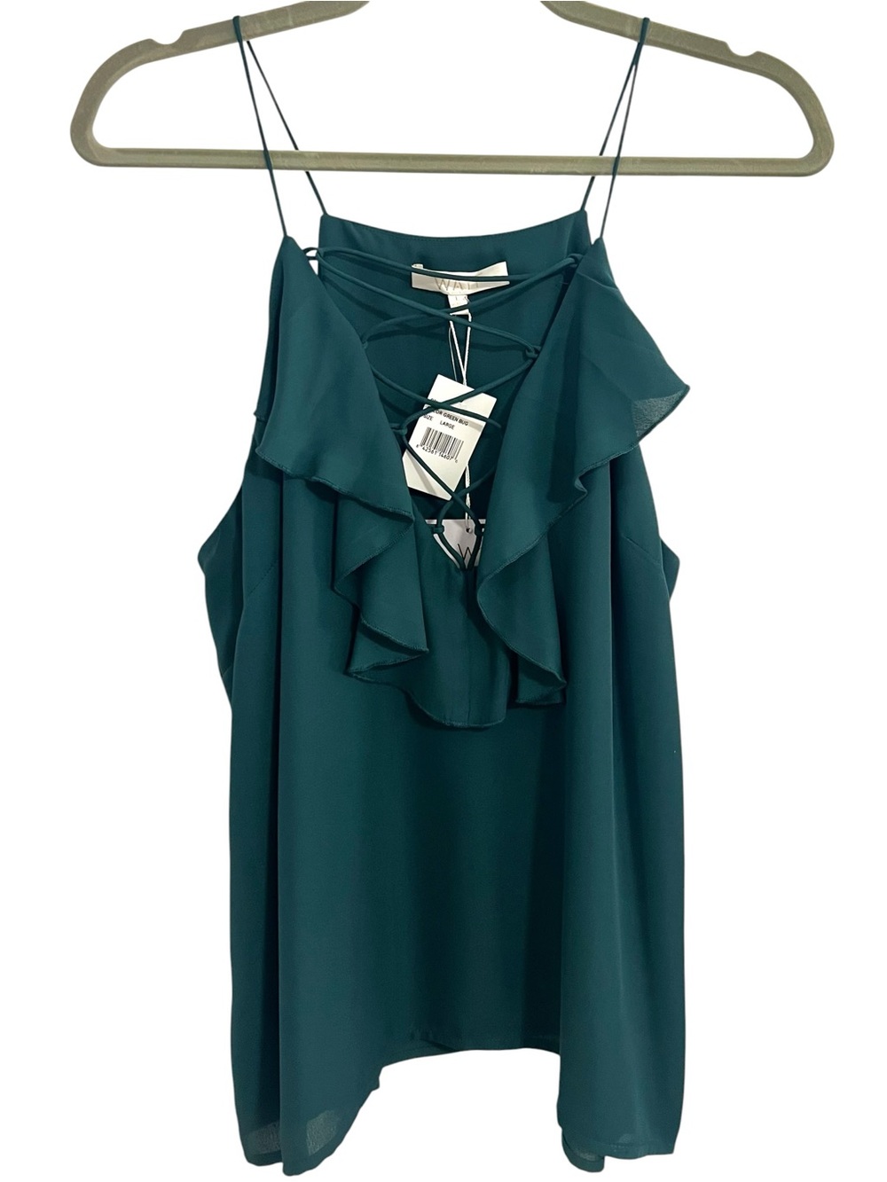 WAYF Ruffle Lace-Up Cami - Picture 4 of 11